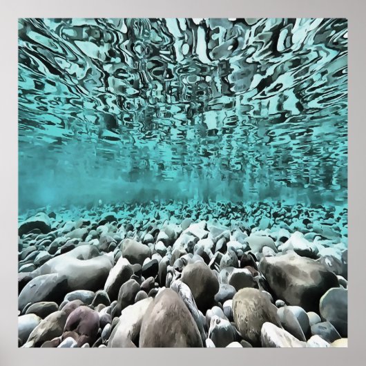 Schieferwasser Kunst und Kunst der Ägäis Poster (Vorne)