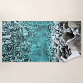 Schieferwasser Kunst und Kunst der Ägäis Strandtuch (Vorderseite)