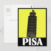 Schieftturm von Pisa Postcard Design Postkarte (Vorne/Hinten)