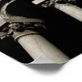 Schieftturm von Pisa Poster (Ecke)