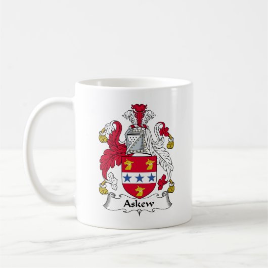 Schiefwinkliges Familienwappen Kaffeetasse (Links)