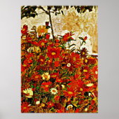 Schiele - Bereich der Blume, Kunst Poster (Vorne)