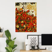 Schiele - Bereich der Blume, Kunst Poster (Heimbüro)