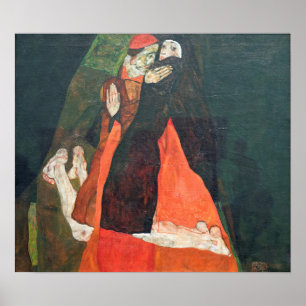 Schiele - Der Kardinal Und Die Nonne Poster