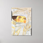 Schiele - Die Schwester des Künstlers, Porträtmale Leinwanddruck (Vorderseite)