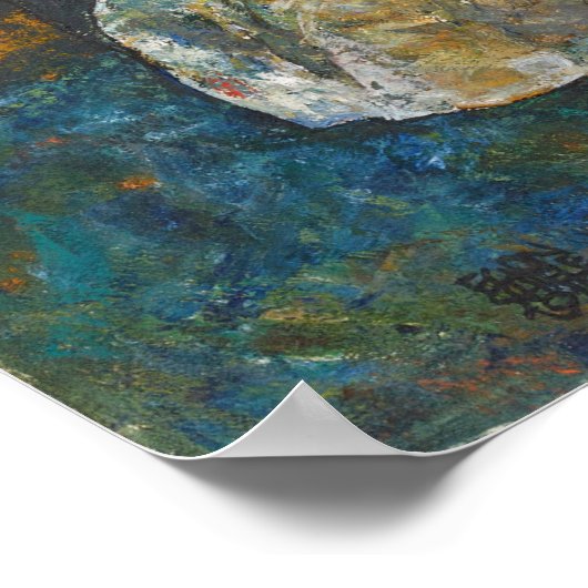 Schiele - Ehefrau Edith Poster (Ecke)