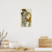 Schiele - Ehefrau mit ihrem kleinen Nephew Poster (Küche)