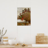 Schiele - Ferienhäuser im Winter (Aussicht aus dem Poster (Küche)