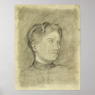 Schiele - Frauenporträt 1907 Poster