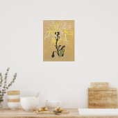 Schiele - Gelbes Chrysanthemum 1910 Poster (Küche)