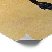 Schiele - Gelbes Chrysanthemum 1910 Poster (Ecke)