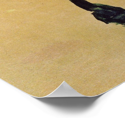 Schiele - Gelbes Chrysanthemum 1910 Poster (Ecke)