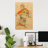 Schiele - Kinderportrait (Anton Peschka Jr.) Poster (Heimbüro)