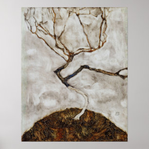 Schiele - Kleiner Baum im Spätherbst Poster