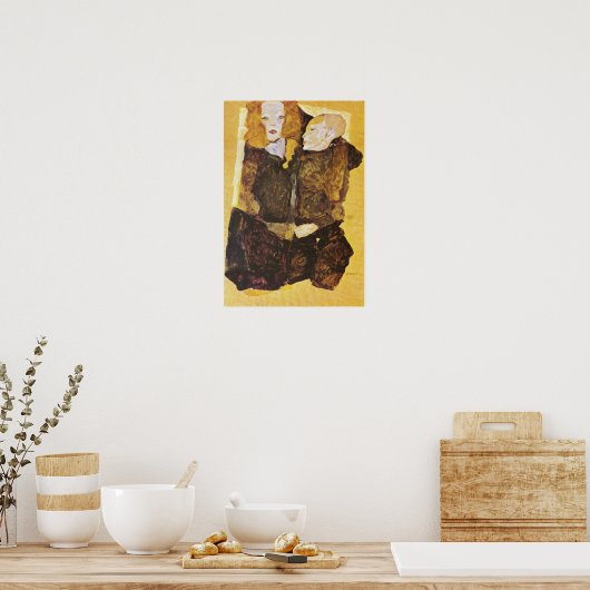 Schiele - Mutter und Kind Poster (Küche)