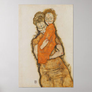 Schiele - Mutter und Kind Poster