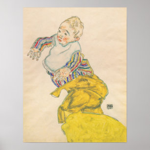 Schiele - Neffe Anton Peschka 1915 Poster
