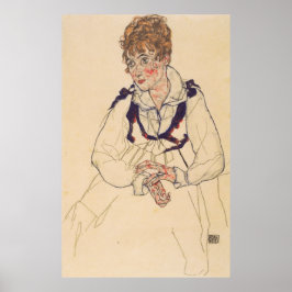 Schiele - Portrait von Edith 1917 Poster