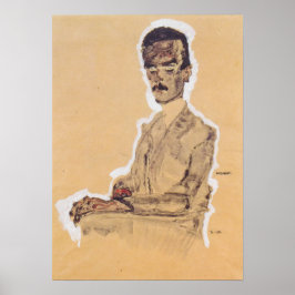 Schiele - Portrait von Eduard Kosmack 1910 Poster
