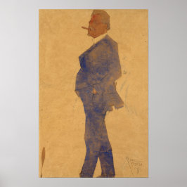 Schiele - Portrait von Leopold Czihaczek 1908 Poster