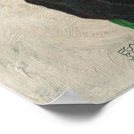 Schiele - Portrait von Wally Neuzil Poster (Ecke)