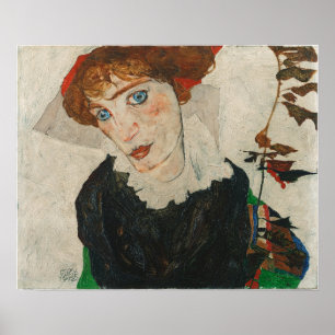 Schiele - Porträt von Wally Neuzil Poster