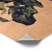 Schiele - Red Chrysanthemum 1910 Poster (Ecke)