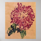 Schiele - Red Chrysanthemum 1910 Poster (Vorne)
