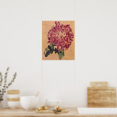 Schiele - Red Chrysanthemum 1910 Poster (Küche)