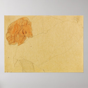 Schiele - Schlafmädchen 1908 Poster