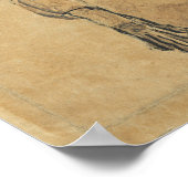 Schiele - Selbstportrait 1910 Poster (Ecke)