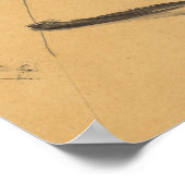 Schiele - Selbstportrait 1912 Poster (Ecke)