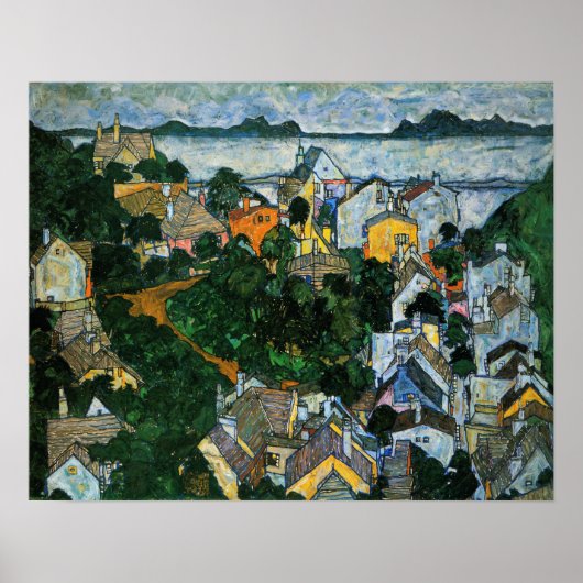 Schiele - Sommerlandschaft Poster (Vorne)