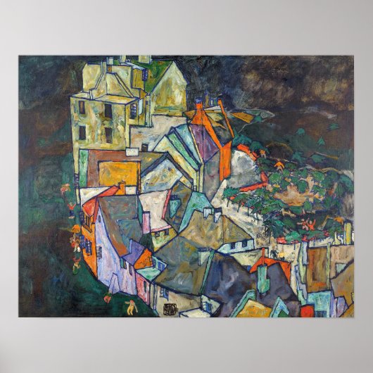 Schiele - Stadtende Poster (Vorne)