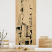 Schiele - Stehend Girl Poster (Küche)