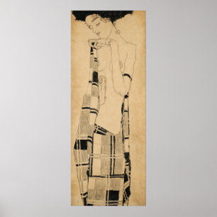 Schiele - Stehendes Mädchen Poster