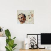 Schiele - Studienblatt (Kopfhörer - Ohren) 1906 Poster (Heimbüro)