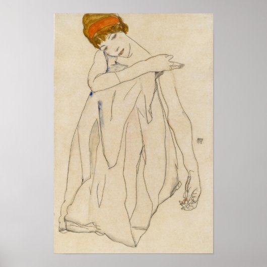 Schiele - Tänzer 1913 Poster (Vorne)