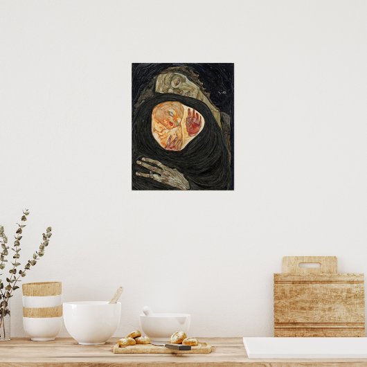 Schiele - Tote Mutter Poster (Küche)