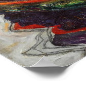 Schiele - Trieste Fischerboot Poster (Ecke)