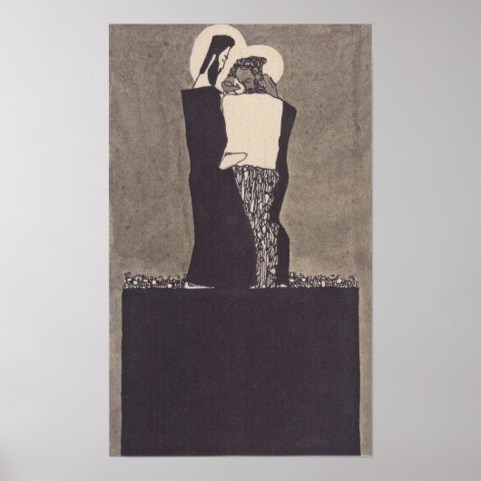 Schiele - Zwei Männer 1909 Poster (Vorne)