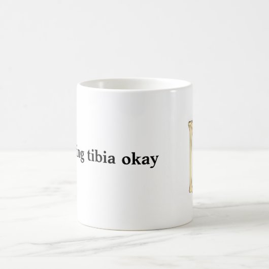 Schienbein-medizinischer lustiger Humerus-Doktor Kaffeetasse (Mittel)