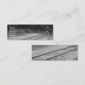Schienen-Abstellgleis-Visitenkarte Mini Visitenkarte (Vorne/Hinten)