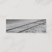 Schienen-Abstellgleis-Visitenkarte Mini Visitenkarte (Rückseite)