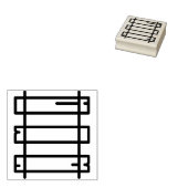 Schienen Gummistempel (Stempel)