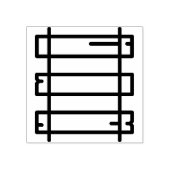 Schienen Gummistempel (Prägung)