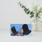 Schienen-Kundenberaterin Visitenkarte (Stehend Vorderseite)