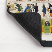 Schienen-Reise, c.1850 Mousepad (Ecke)