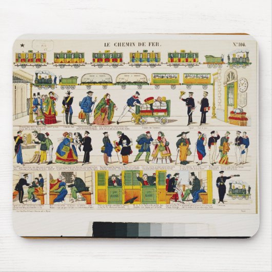 Schienen-Reise, c.1850 Mousepad (Vorne)