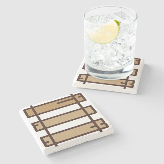 Schienen Steinuntersetzer (Seitenansicht)